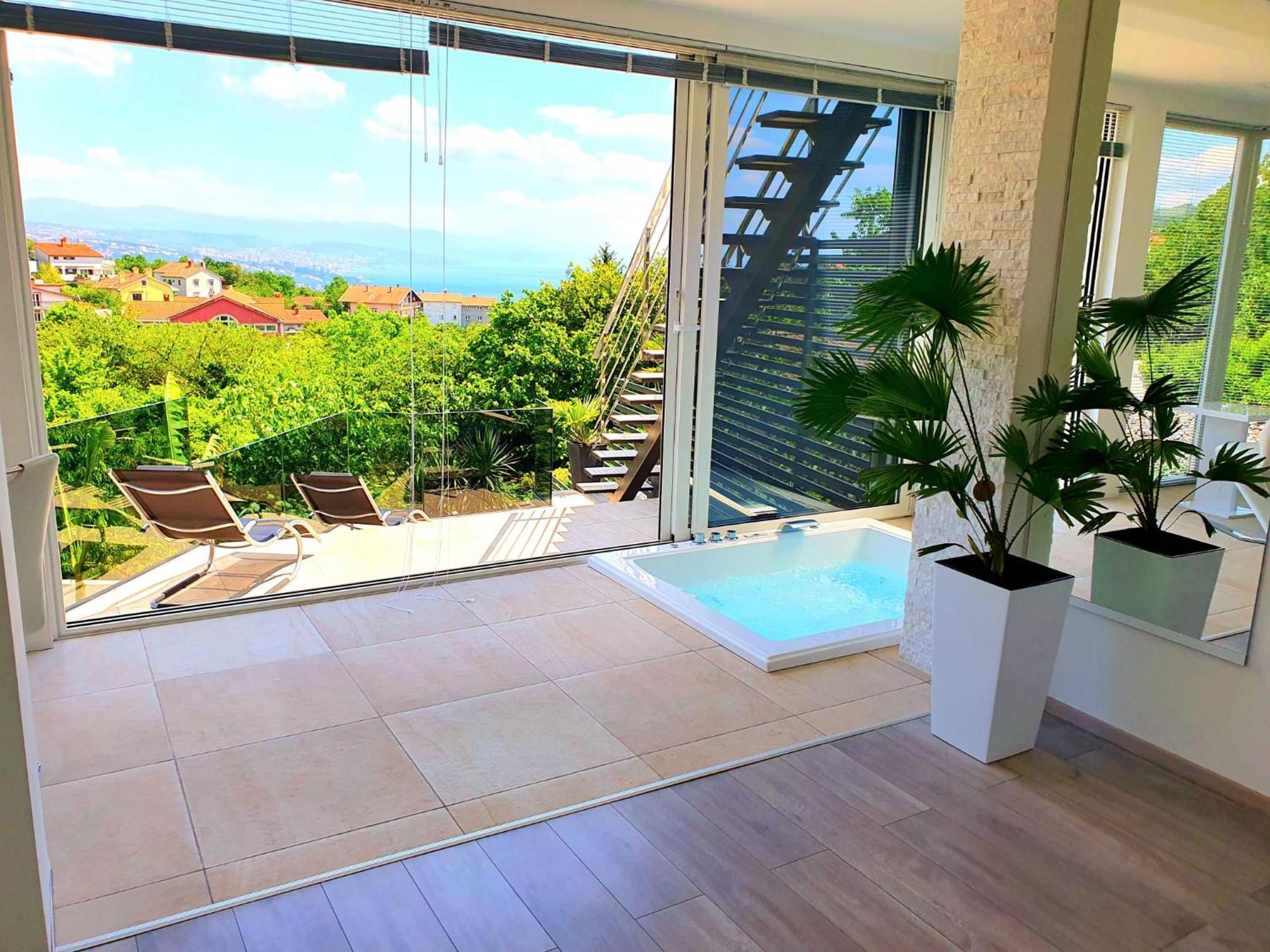 Jacuzzi Penthouse Apartment Matulji Pokój zdjęcie